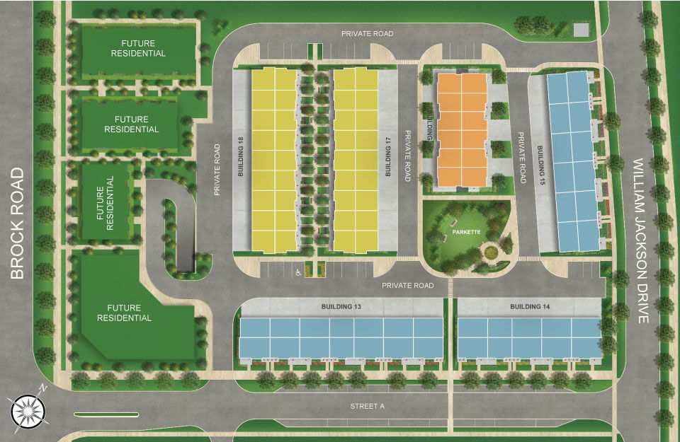 Site plan for Main Street Seaton in Pickering, Ontario