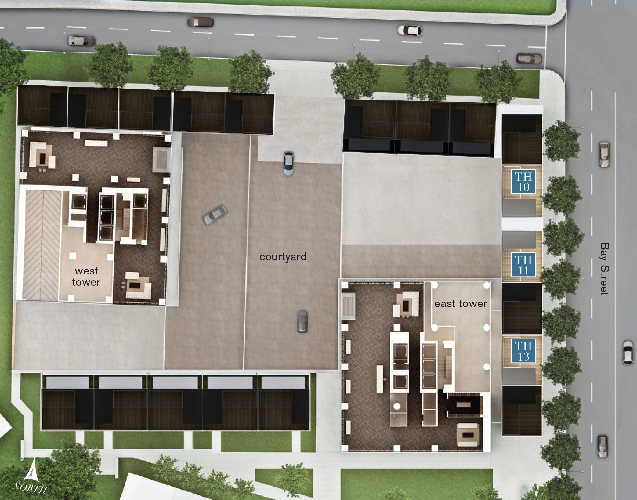 Site plan for The Urban Townhome Collection in Toronto, Ontario