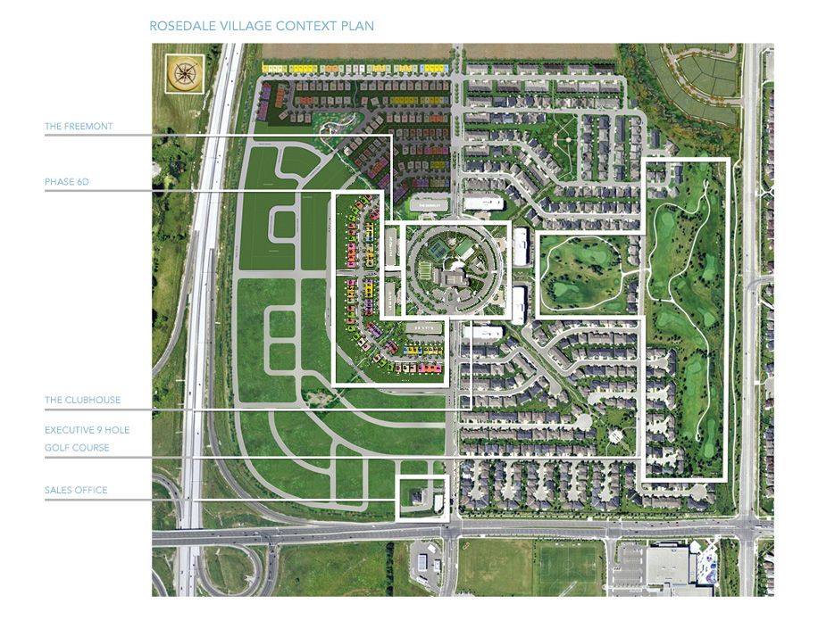 Site plan for Rosedale Village in Brampton, Ontario