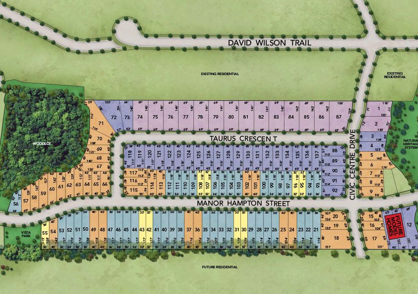 Site plan for Sharon Village (Mk) in East Gwillimbury, Ontario