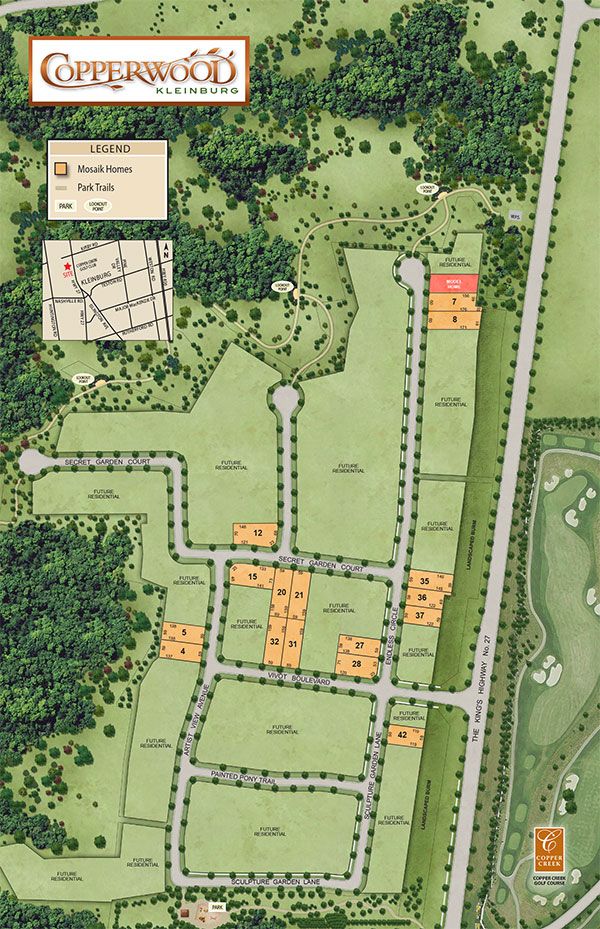 Site plan for Copperwood in Kleinburg in Kleinburg, Ontario