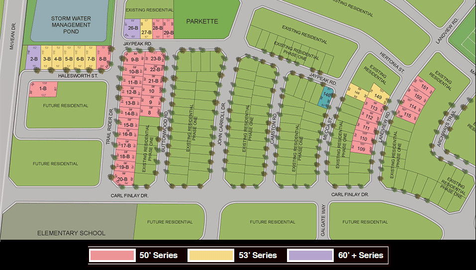 Site plan for Vales of the Humber (Av) in Brampton, Ontario