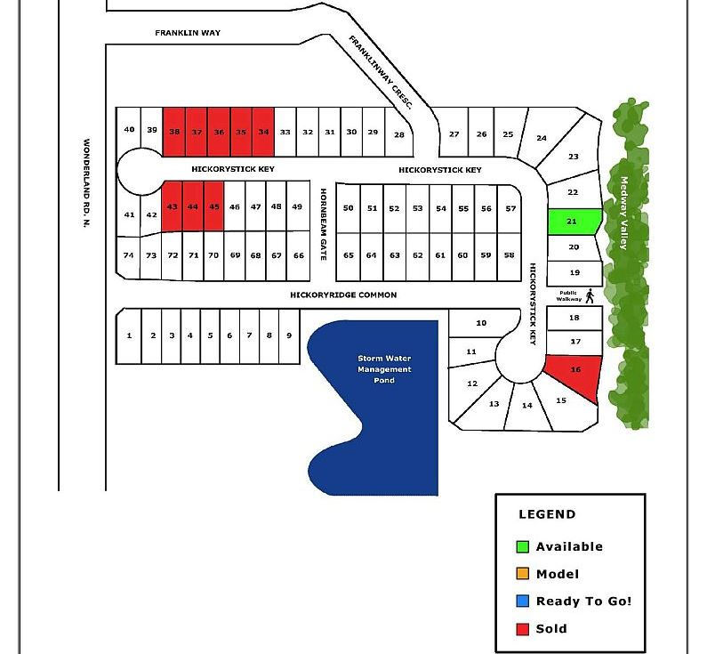 Site plan for Hickory Heights in London, Ontario