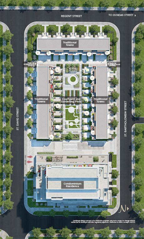 Site plan for The Bartholomew in Toronto, Ontario