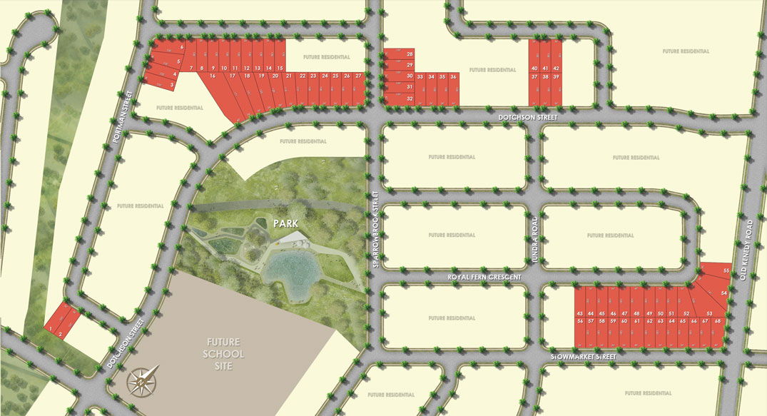 Site plan for Stowmarket Springs in Caledon, Ontario