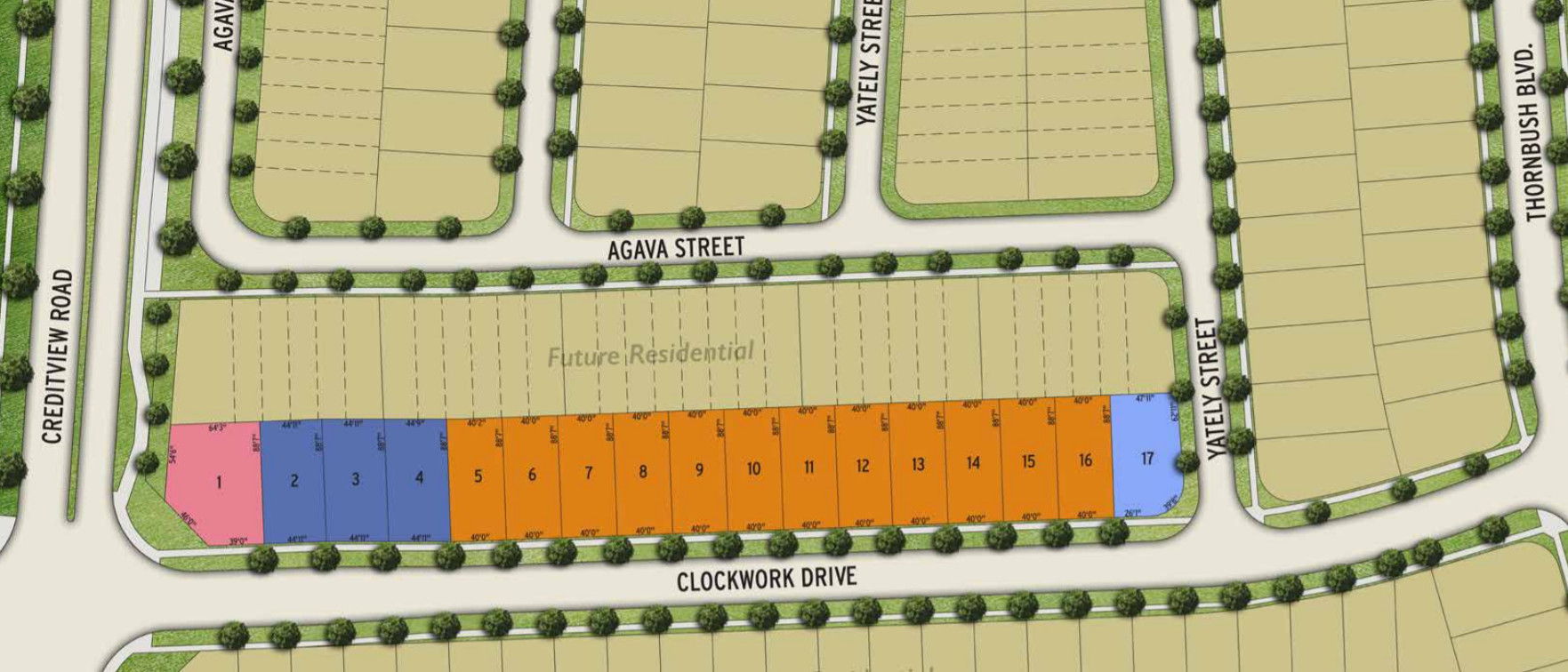 Site plan for Alloa Greens in Brampton, Ontario