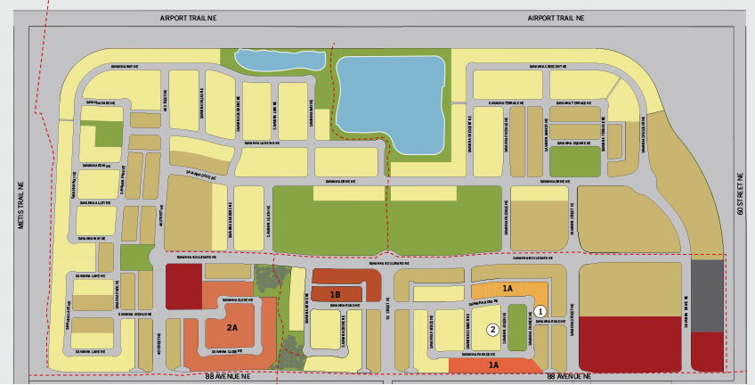 Site plan for Savanna in Saddle Ridge, Alberta