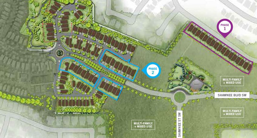 Site plan for Shawnee Park in Calgary, Alberta