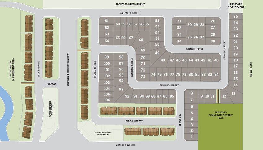 Site plan for Miller's Crossing in Ottawa, Ontario