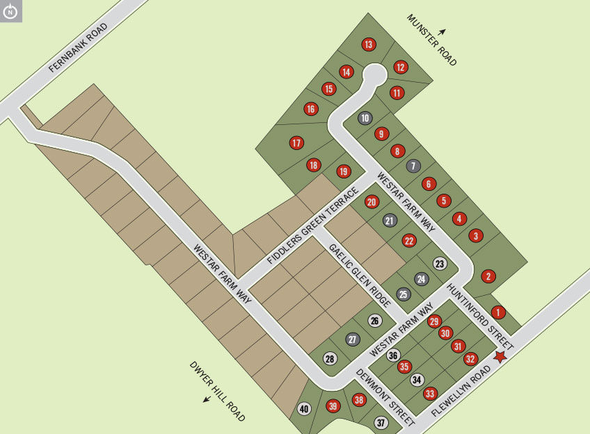 Site plan for Ridgewood Estates in Stittsville, Ontario