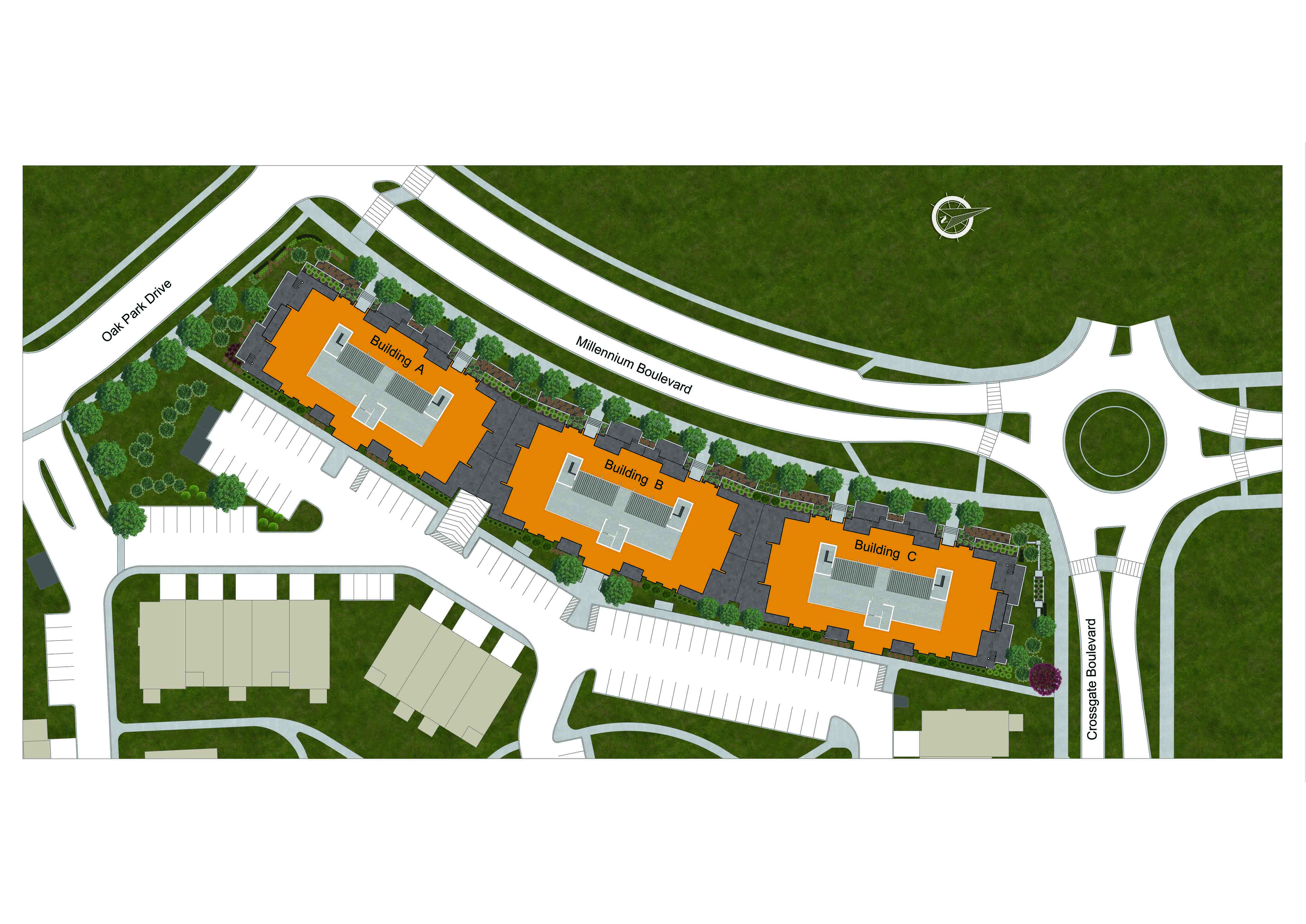 Site plan for Trailside in Waterloo, Ontario