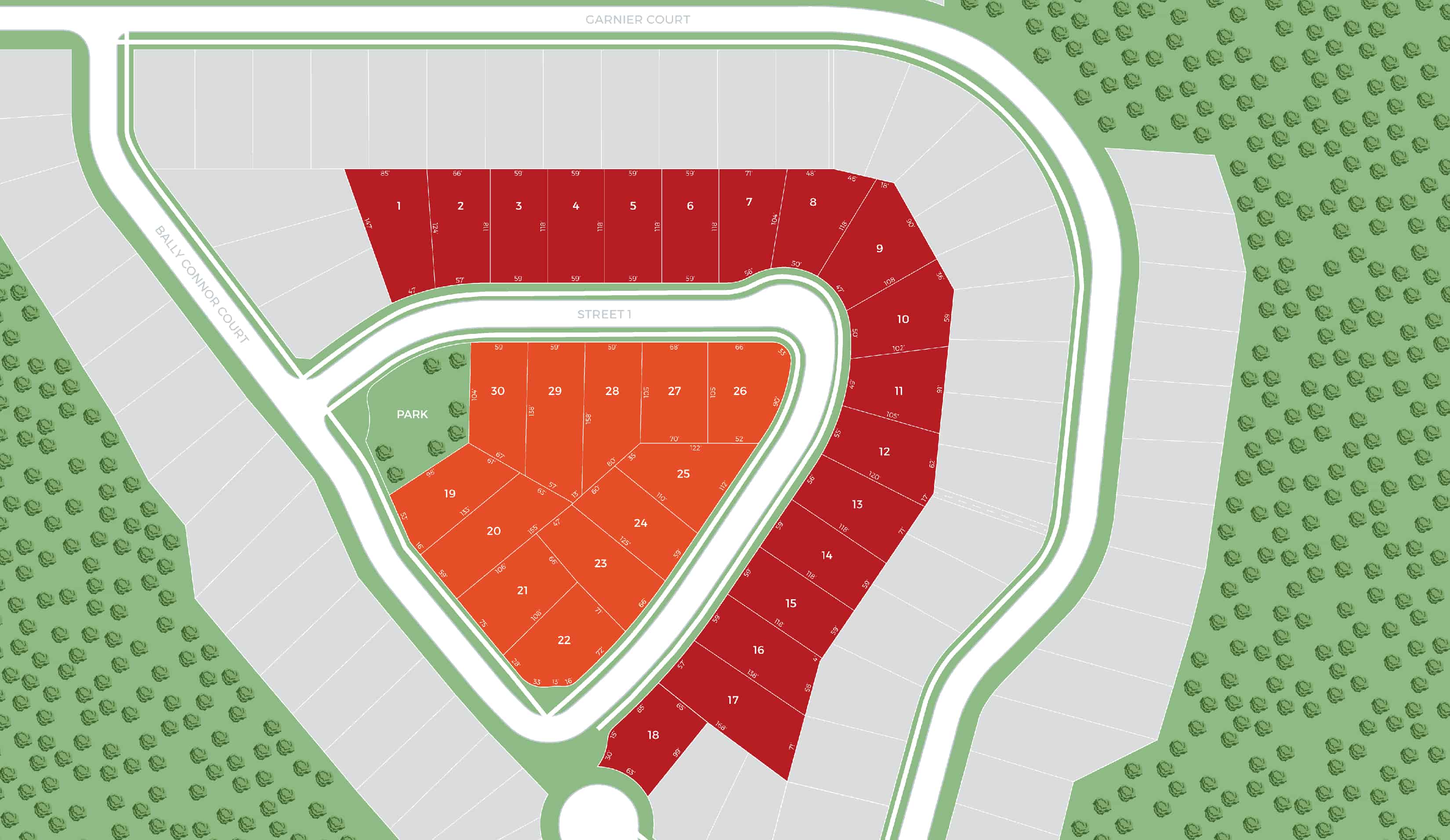 Site plan for Ivy Hall Estates in Toronto, Ontario