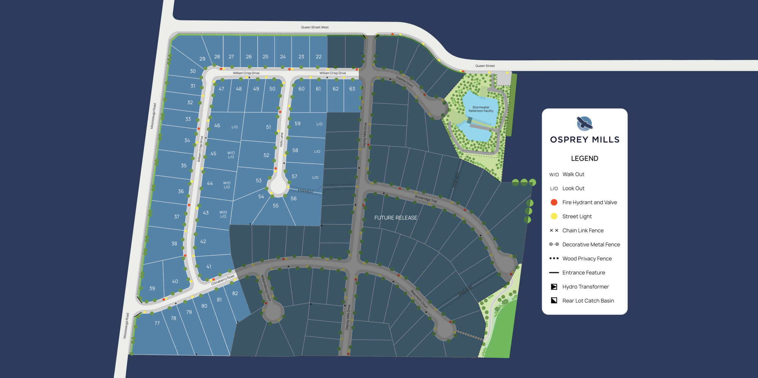 Site plan for Osprey Mills in Alton, Ontario