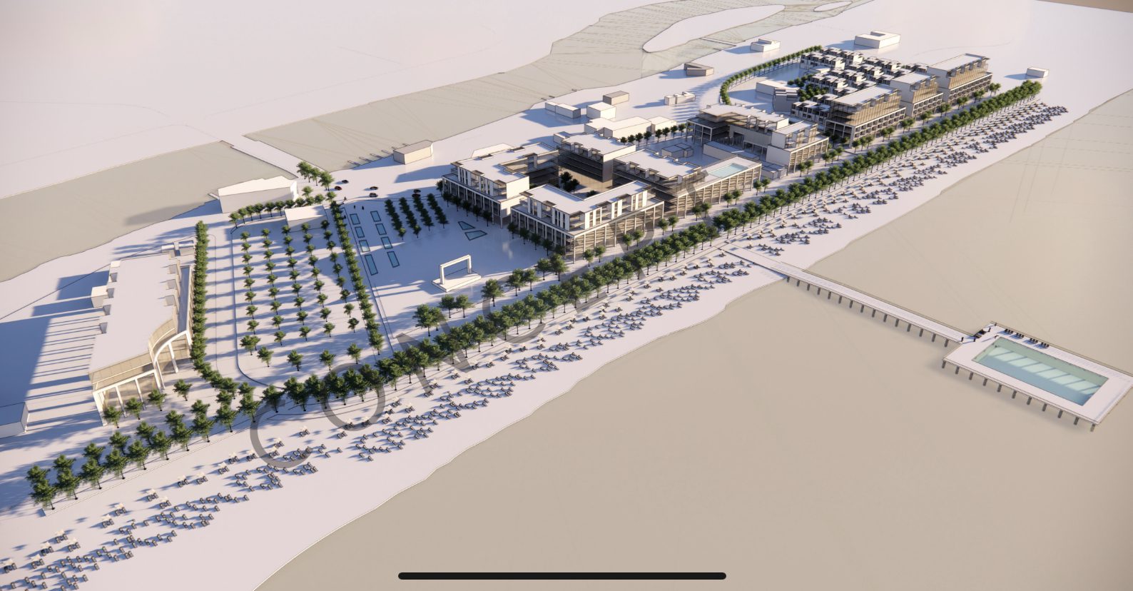 Site plan for Sky Blue in Wasaga Beach, Ontario