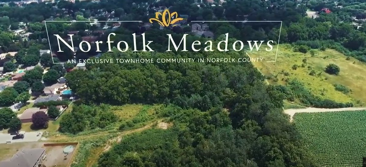 Site plan for Norfolk Meadows in Norfolk, Ontario