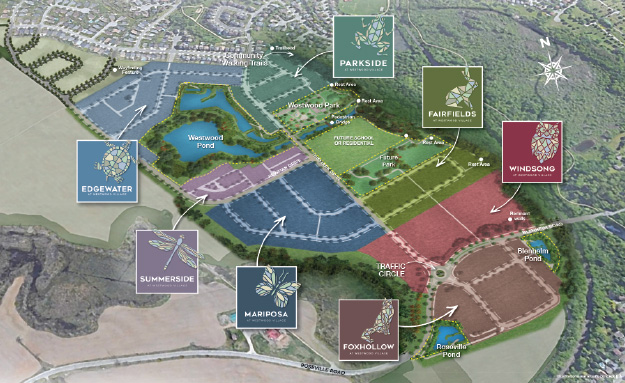 Site plan for Westwood Village in Cambridge, Ontario