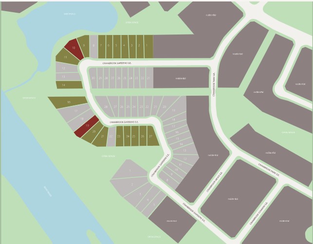 Site plan for Crantson's Riverstone in Calgary, Alberta