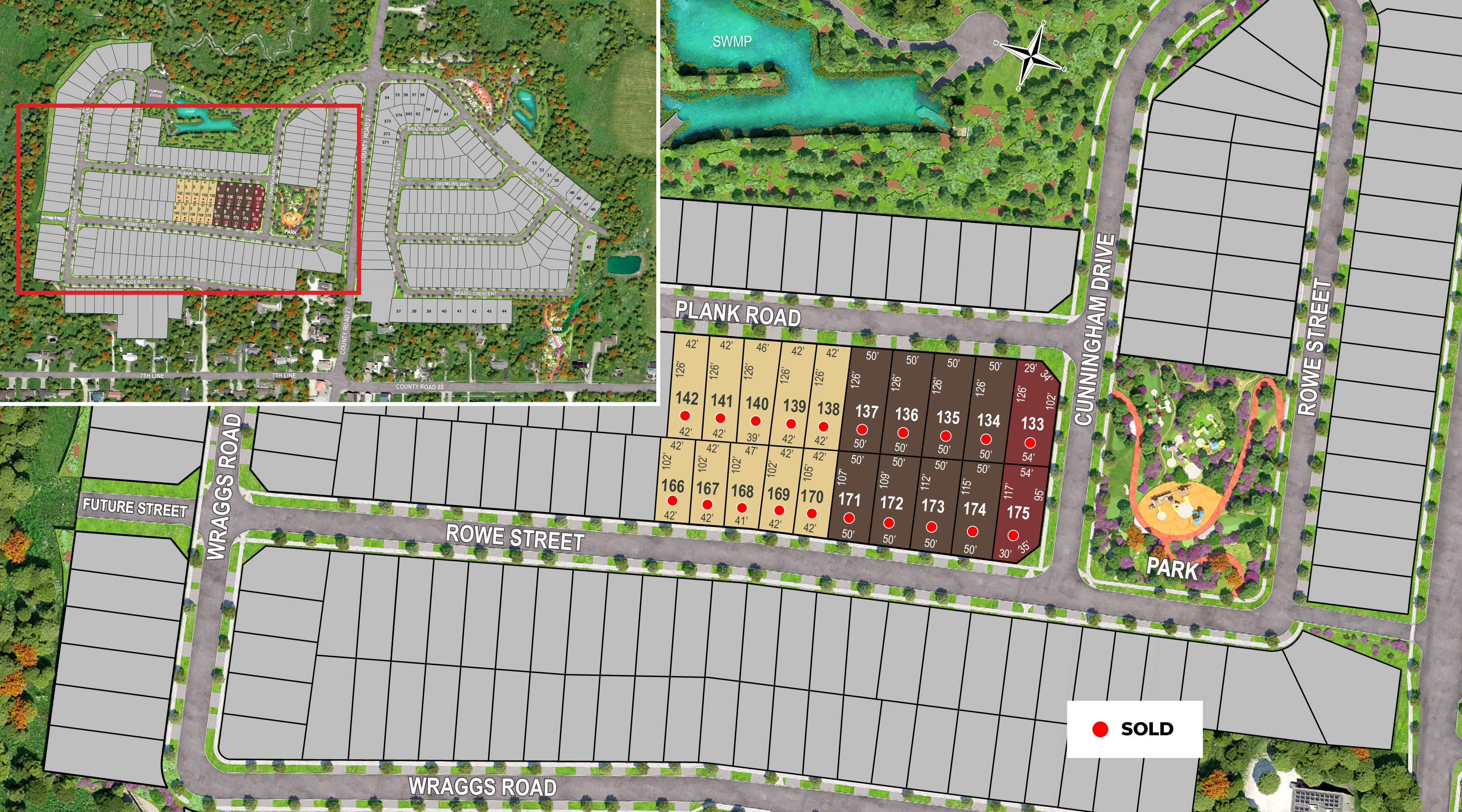 Site plan for Bond Head (CW) in Bradford, Ontario