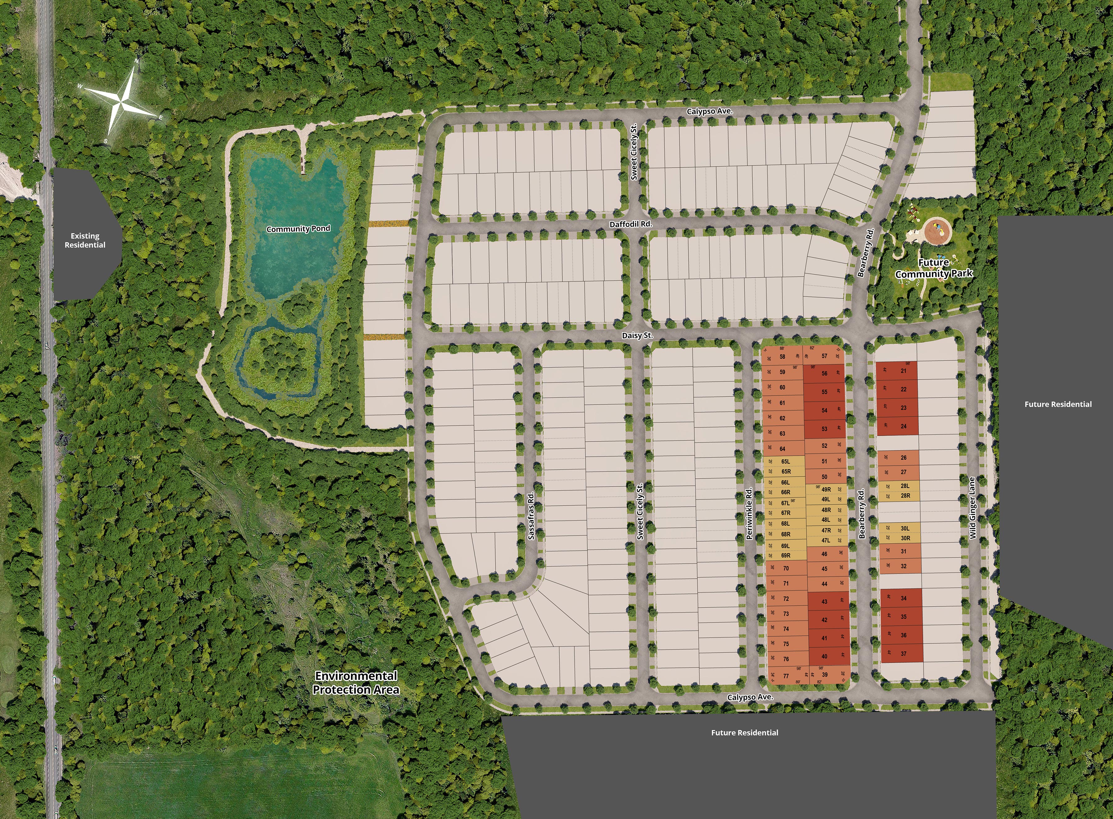 Site plan for Midhurst Valley in Springwater, Ontario