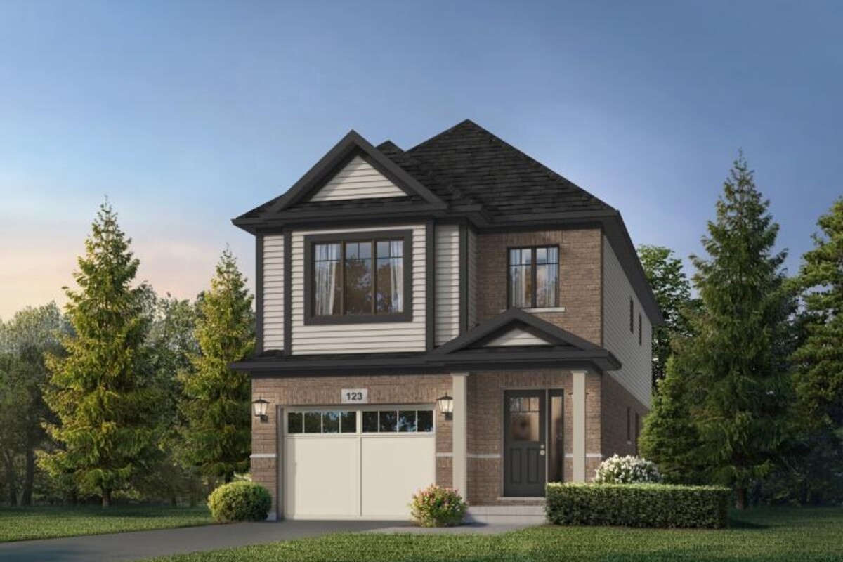 Kyra home exterior at Mari at Williamsburg by Fusion Homes