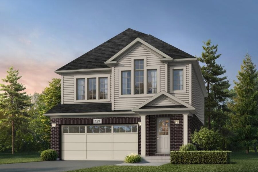 New homes at Mari at Williamsburg development by Fusion Homes in Kitchener, Ontario