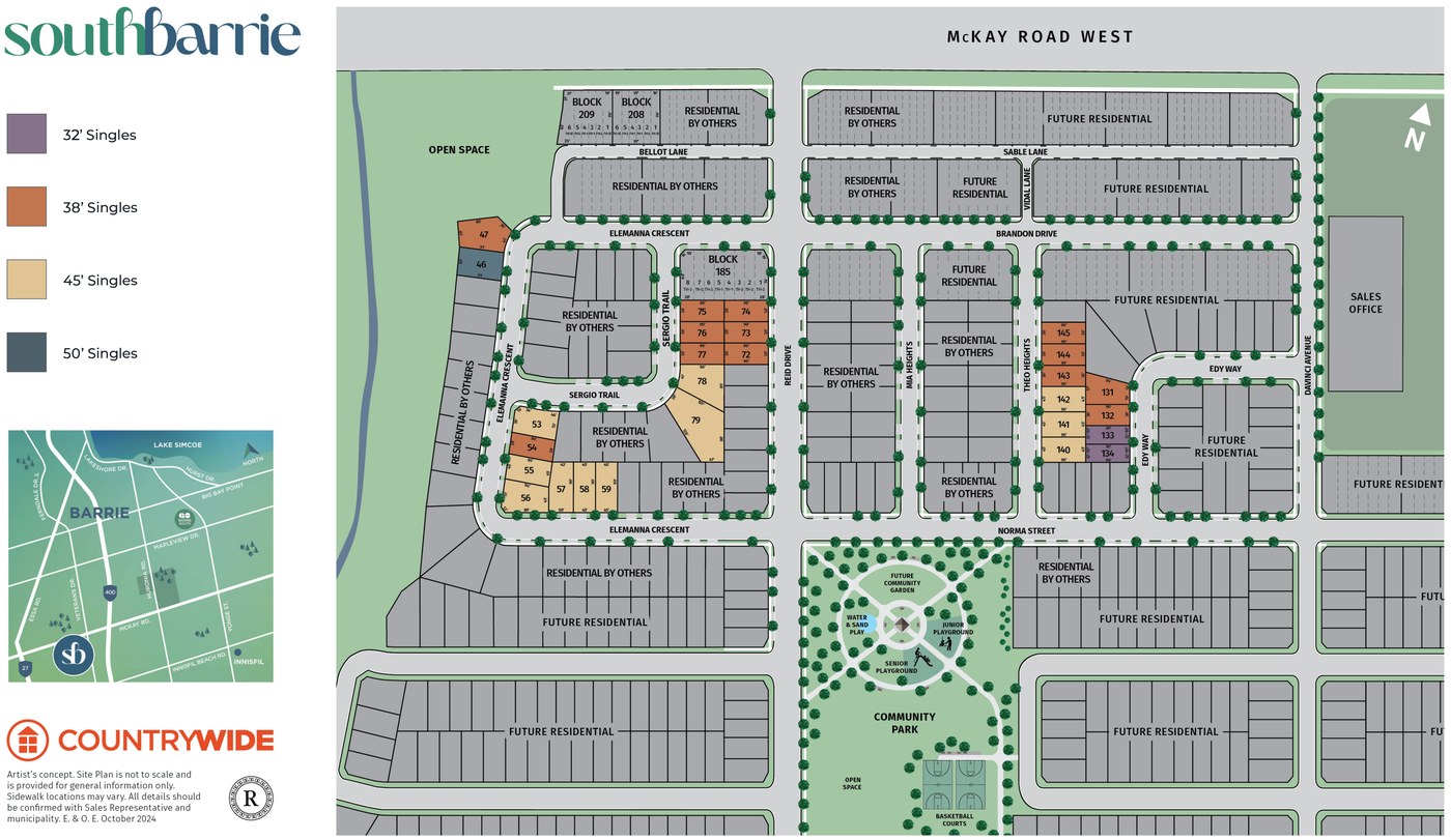 Site plan for South Barrie in Barrie, ON