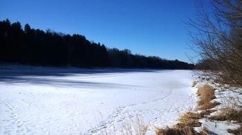 River is frozen! March 12, 2015
