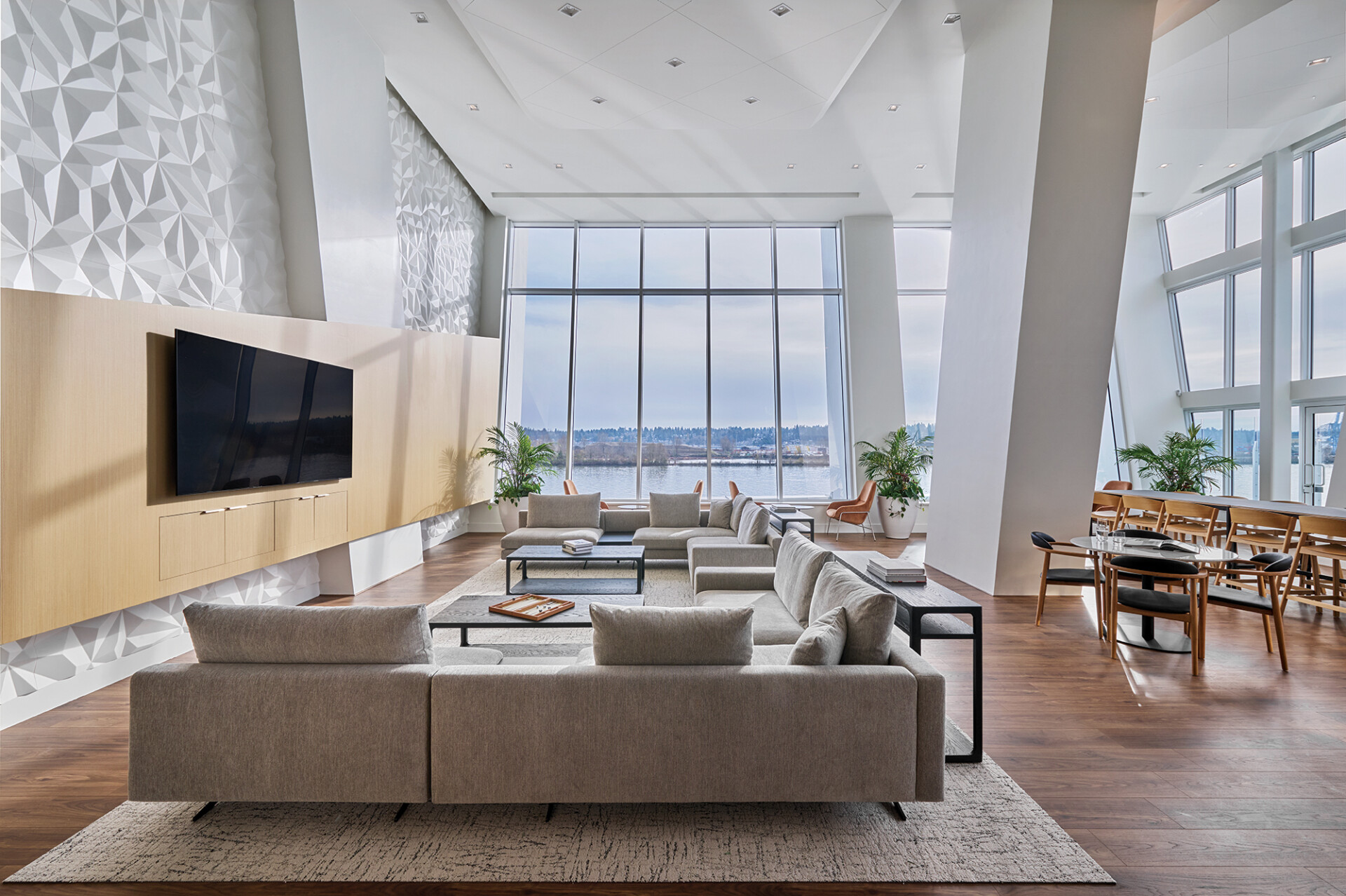 Pier West interior amenity space