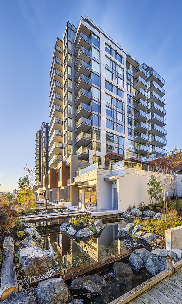 Dockside Green community building view