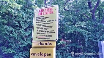 Self Serve Fee Station at Terra Cotta Conservation Area