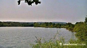 Orchard Pond overlooking escarpment