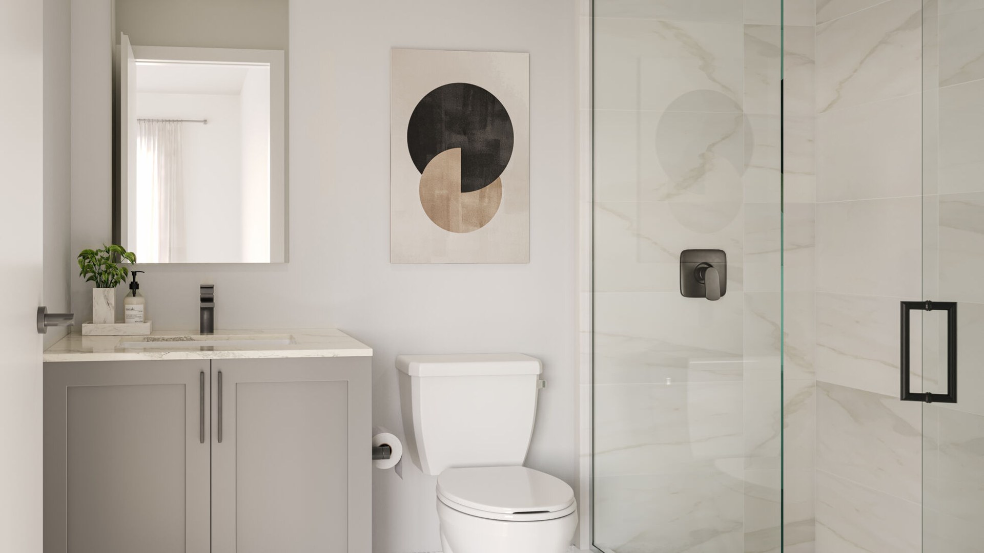 BLVD. Q bathroom rendering