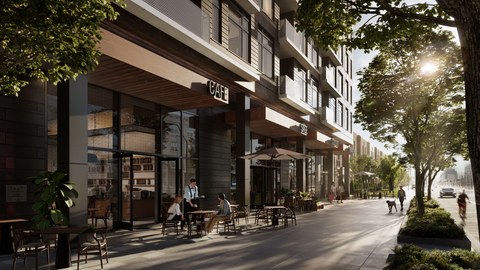 BLVD. Q streetscape rendering