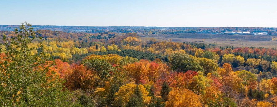 New homes at Hawthorne on Trafalgar development by Mattamy Homes in Milton, Ontario