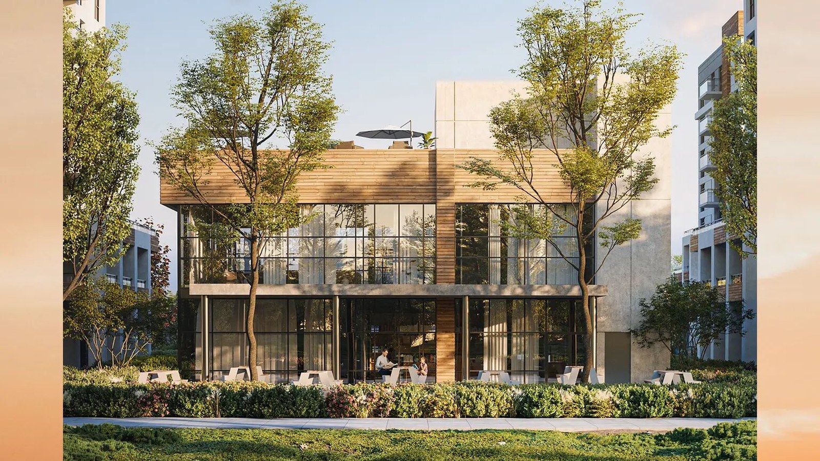 Mile & Creek amenity pavilion rendering