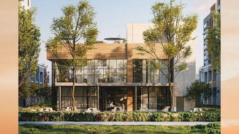 Mile & Creek amenity pavilion rendering