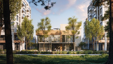 Mile & Creek clubhouse rendering