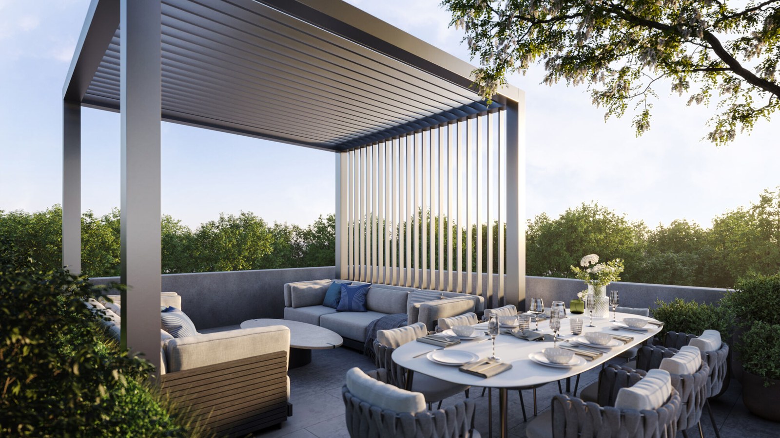 Mile & Creek rooftop dining amenity