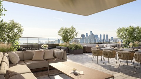 Westbend rooftop amenity space