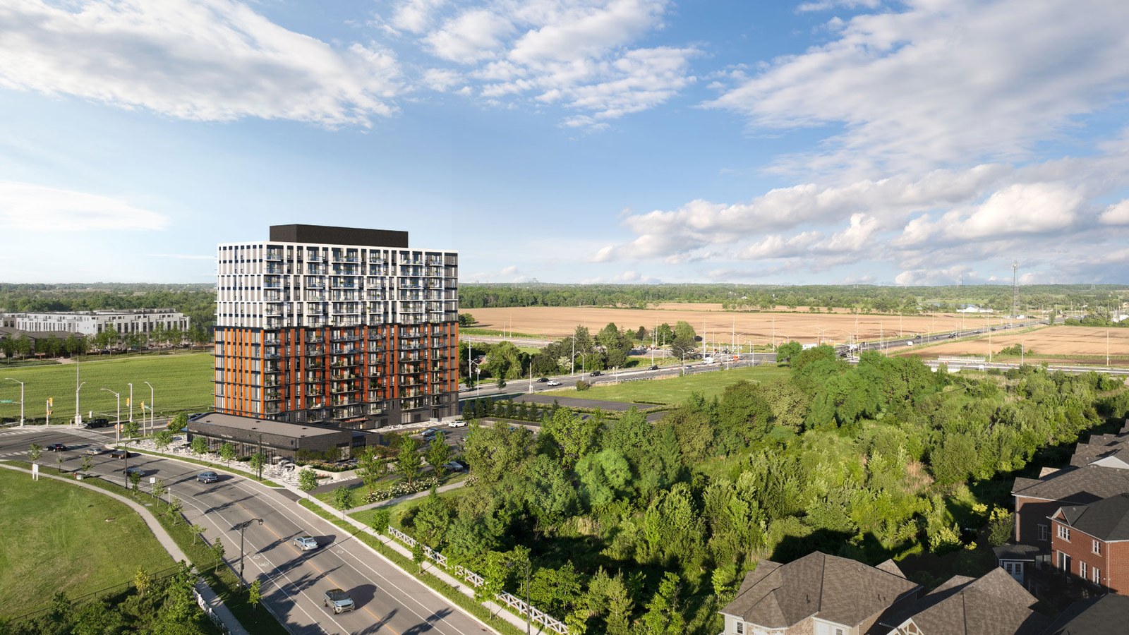 The Laurels aerial community rendering