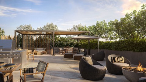 The Laurels social lounge rendering