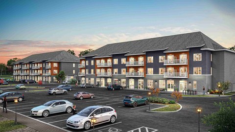 Locale low-rise condominium rendering