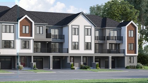 Wildflowers townhome exterior rendering
