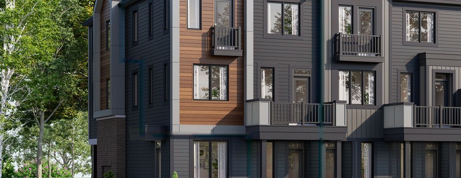 New homes at Clairmont development by Mattamy Homes in Guelph, Ontario