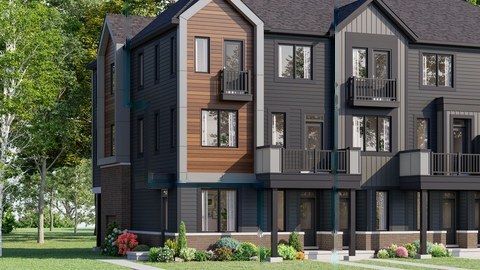 Clairmont townhome exterior rendering