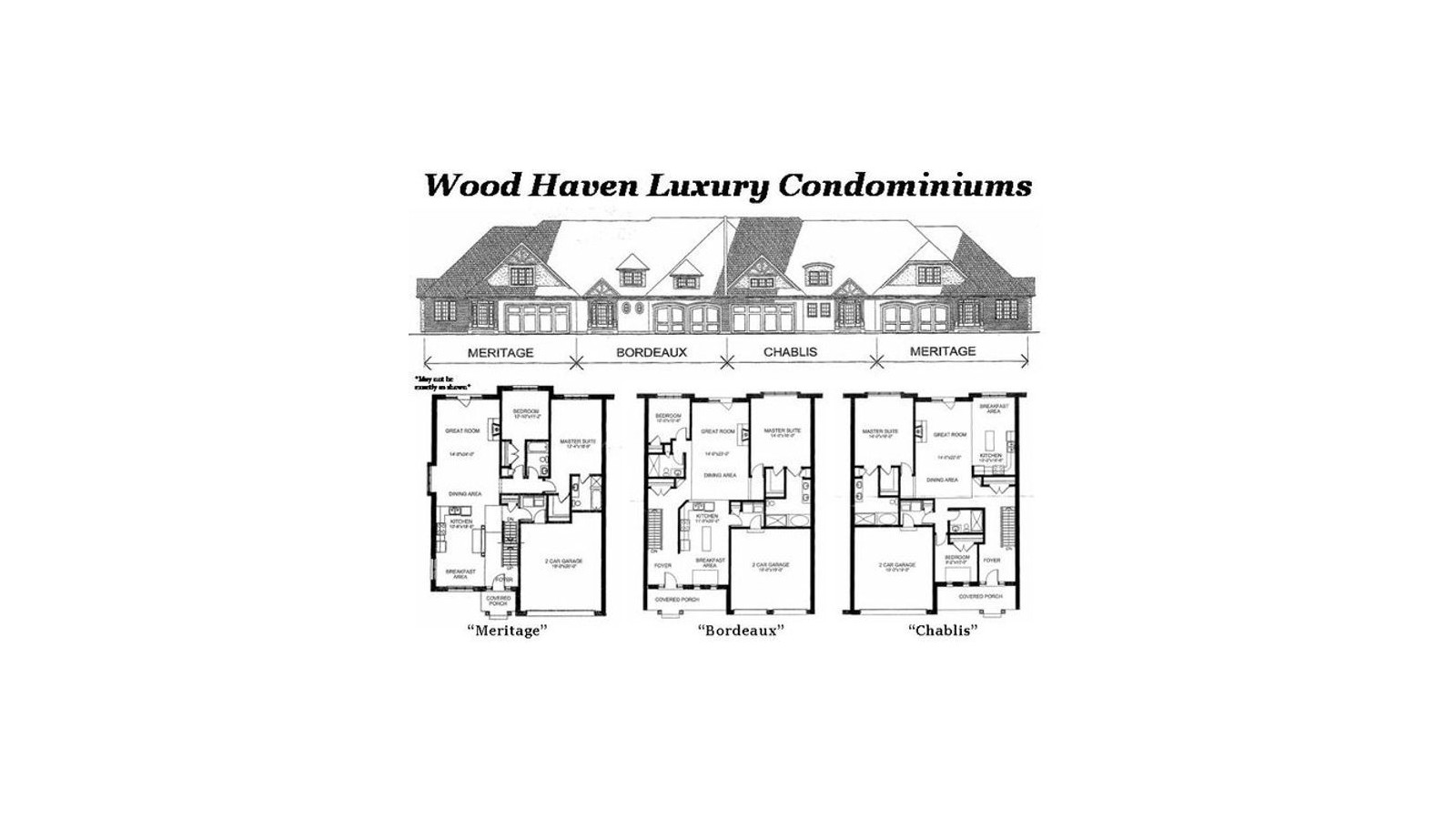 Wood Haven Luxury Condominiums floor plans