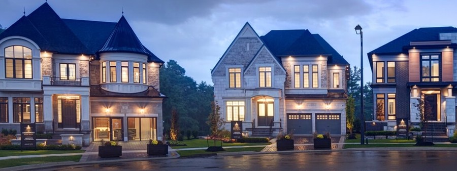 New homes at Pine Valley development by Gold Park Homes in Woodbridge, Ontario