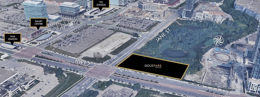 New homes at Hwy 7 & Jane Street development by Gold Park Homes in Vaughan, Ontario