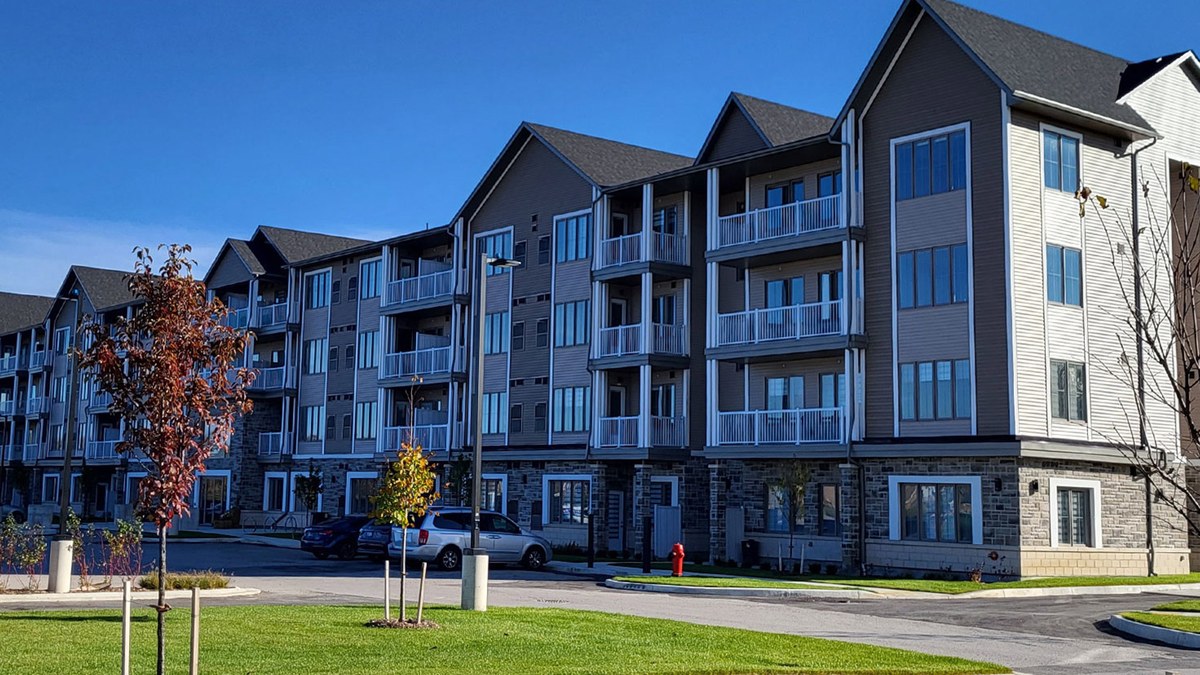 New homes at Edgewood Suites development by Flato Developments in Dundalk, Ontario