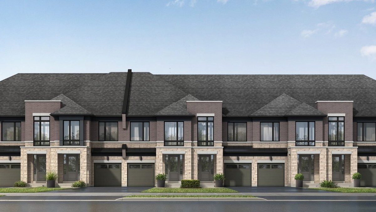New homes at Livello development by Zancor Homes in Bolton, Ontario